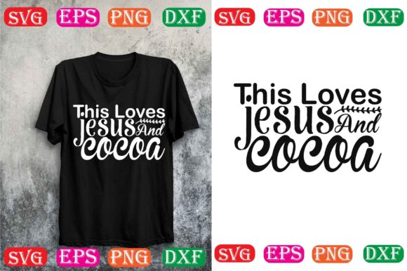 Christmas SVG Design: Jesus & Cocoa Graphics