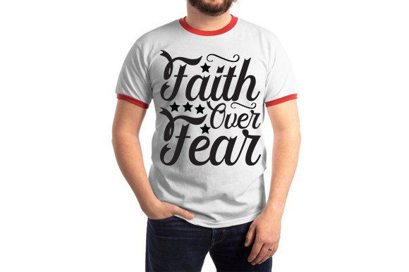 Faith over Fear: Jesus SVG Graphics for T-Shirt Designs