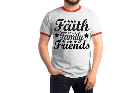 Jesus SVG Design: Faith Family Friends Graphics
