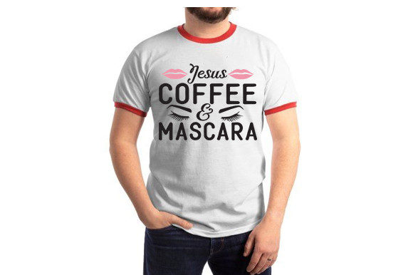 Makeup SVG Design: Jesus Coffee Mascara Graphics
